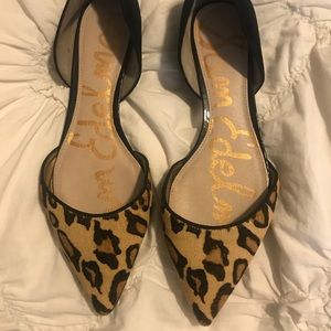 Sam Edelman Pointed Toe Leopard Flats